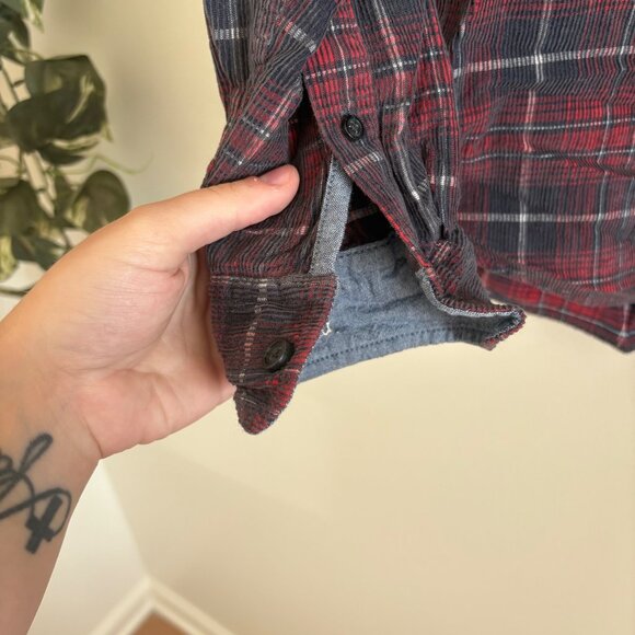 Legacy Copper & Oak Long Sleeve Front Button Shirt Plaid Red Men’s Size S - Picture 6 of 9